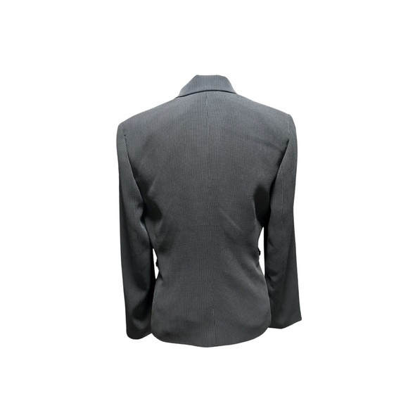 Ann Taylor Womens Black Notch Collar 5 Button Blazer Jacket - Picture 4 of 7